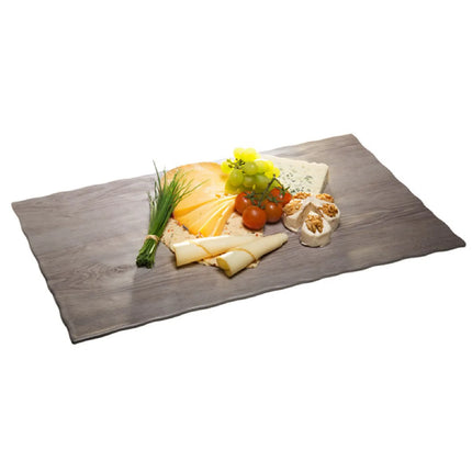 (6 pcs) GN 1/1 Gastronorm Tray - GGM Gastro DRIFTWOOD - Melamine - 530x325mm - Height: 15mm - Grey