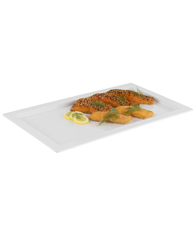 (6 pcs) GN 1/1 Gastronorm Tray - GGM Gastro FRAMES - Melamine - 530x325mm - Height: 20mm - White