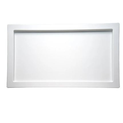 (6 pcs) GN 1/1 Gastronorm Tray - GGM Gastro FRAMES - Melamine - 530x325mm - Height: 20mm - White