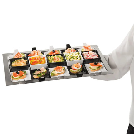 (6 pcs) GN 1/1 Gastronorm Tray - GGM Gastro FRAMES - Stainless Steel - 530x325mm - Height: 20mm