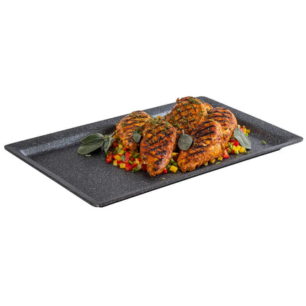 (6 pcs) GN 1/1 Gastronorm Tray - GGM Gastro FROSTFIRE - Aluminium - 530x325mm - Height: 30mm - Grey