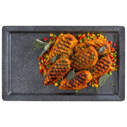 (6 pcs) GN 1/1 Gastronorm Tray - GGM Gastro FROSTFIRE - Aluminium - 530x325mm - Height: 30mm - Grey