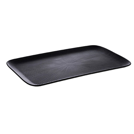(6 pcs) GN 1/1 Gastronorm Tray - GGM Gastro NERO - Melamine - 530x325mm - Height: 25mm - Black