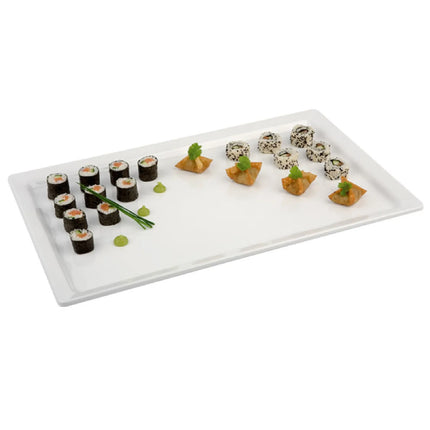 (6 pcs) GN 1/1 Gastronorm Tray - GGM Gastro PURE - Melamine - 530x325mm - Height: 30mm - White