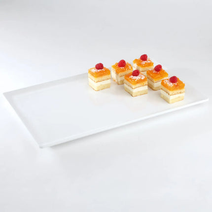(6 pcs) GN 1/1 Gastronorm Tray - GGM Gastro PURE - Melamine - 530x325mm - Height: 30mm - White