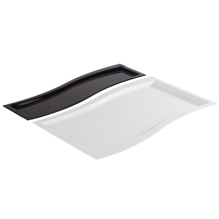 (6 pcs) GN 1/1 Gastronorm Tray - GGM Gastro SINUS - Melamine - 530x325mm - Height: 20mm - White