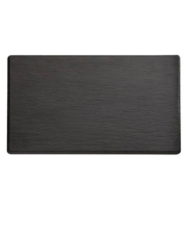 (6 pcs) GN 1/1 Gastronorm Tray - GGM Gastro SLATE - Melamine - 530x325mm - Height: 12mm - Black
