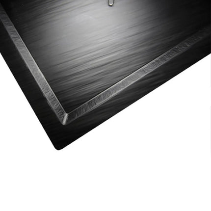 (6 pcs) GN 1/1 Gastronorm Tray - GGM Gastro SLATE - Melamine - 530x325mm - Height: 15mm - Black