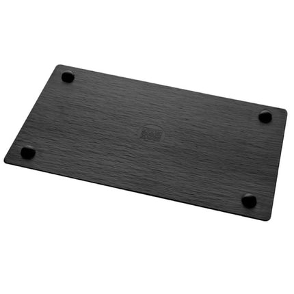 (6 pcs) GN 1/1 Gastronorm Tray - GGM Gastro SLATE - Melamine - 530x325mm - Height: 12mm - Black