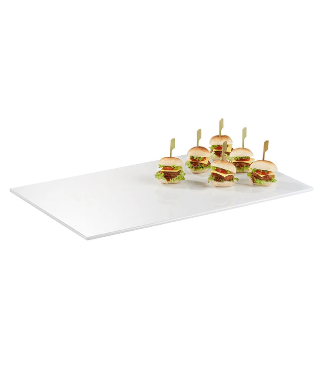(6 pcs) GN 1/1 Gastronorm Tray - GGM Gastro ZERO - Melamine - 530x325mm - Height: 15mm - White