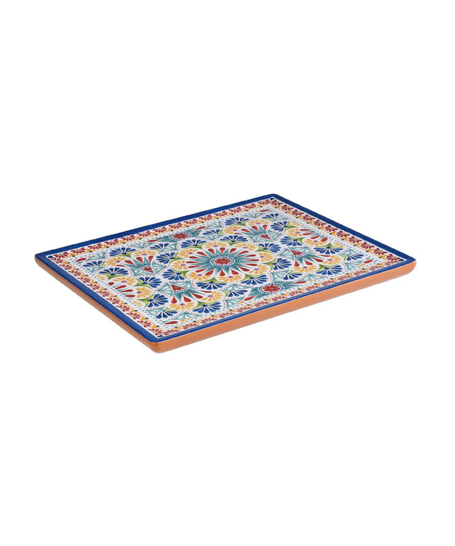 (6 pcs) GN 1/2 Gastronorm Tray - GGM Gastro ARABESQUE - Melamine - 325x265mm - Height: 20mm - Terracotta