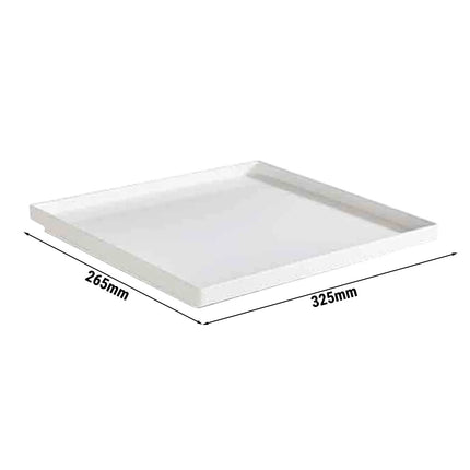 (6 pcs) GN 1/2 Gastronorm Tray - GGM Gastro ASIA PLUS - Melamine - 325x265mm - Height: 30mm - White