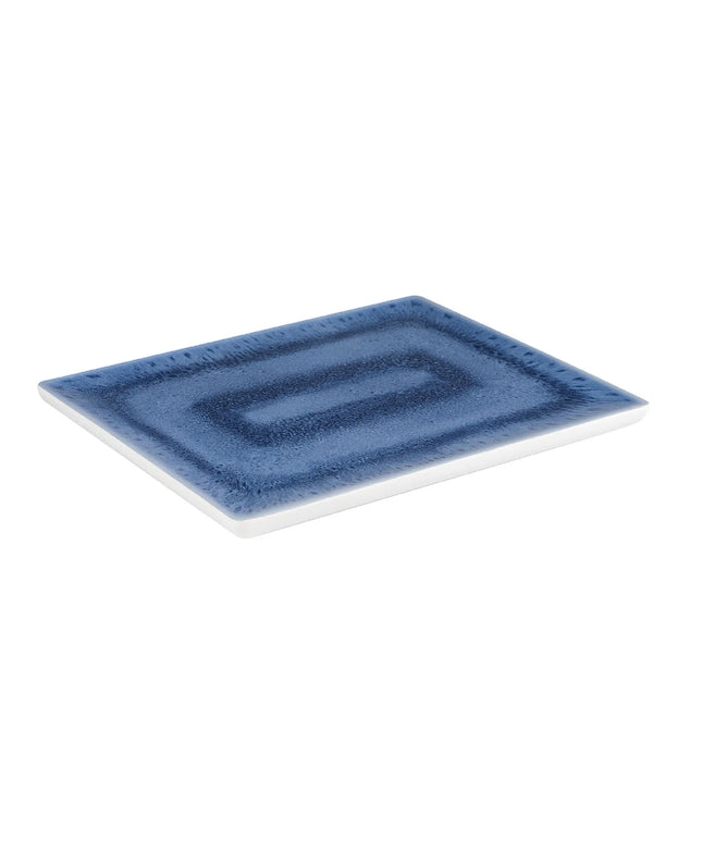 (6 pcs) GN 1/2 Gastronorm Tray - GGM Gastro BLUE OCEAN - Melamine - 325x265mm - Height: 20mm - Blue/White