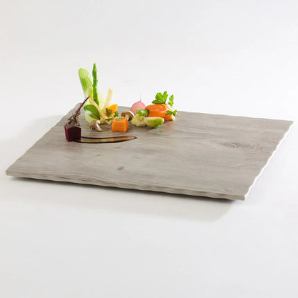 (6 pcs) GN 1/2 Gastronorm Tray - GGM Gastro DRIFTWOOD - Melamine - 325x265mm - Height: 15mm - Grey