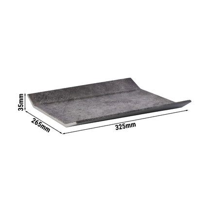(6 pcs) GN 1/2 Gastronorm Tray - GGM Gastro ELEMENT - Melamine - 325x265mm - Height: 35mm - Grey