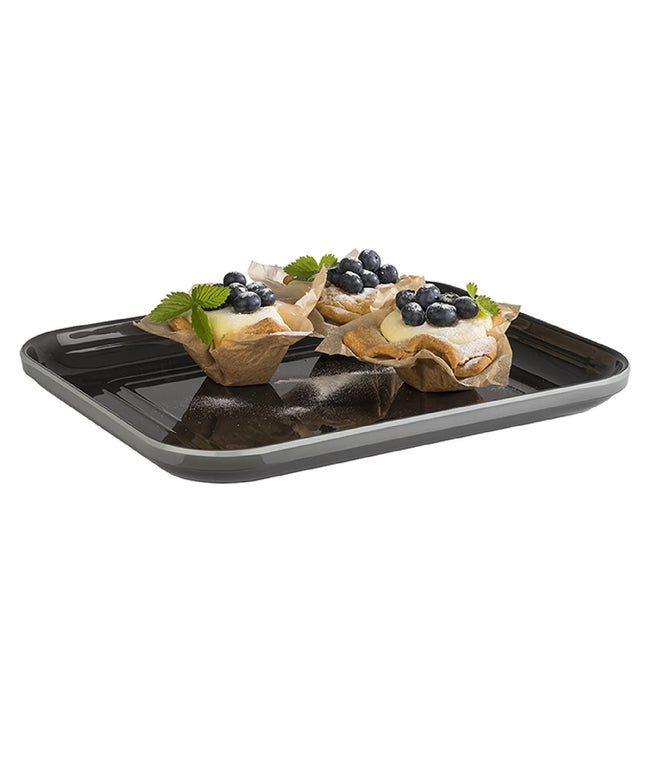 (6 pcs) GN 1/2 Gastronorm Tray - GGM Gastro EMMA - Melamine - 325x265mm - Height: 30mm - Grey