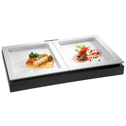 (6 pcs) GN 1/2 Gastronorm Tray - GGM Gastro FRAMES - Melamine - 325x265mm - Height: 20mm - White