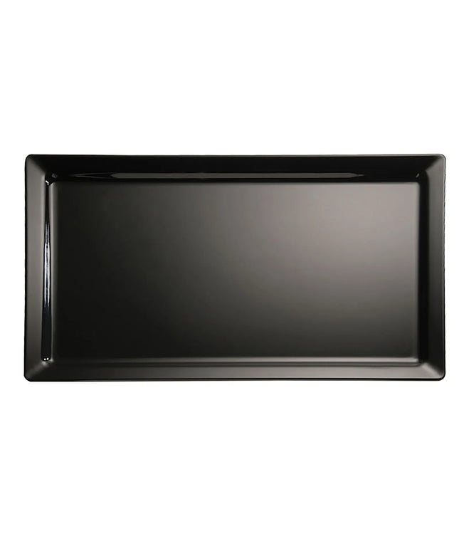 (6 pcs) GN 1/2 Gastronorm Tray - GGM Gastro FRIENDLY - PET (recycled) - 325x265mm - Height: 30mm - Black