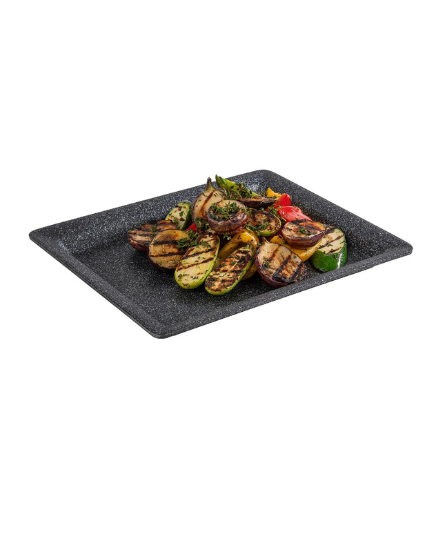 (6 pcs) GN 1/2 Gastronorm Tray - GGM Gastro FROSTFIRE - Aluminium - 325x265mm - Height: 30mm - Grey