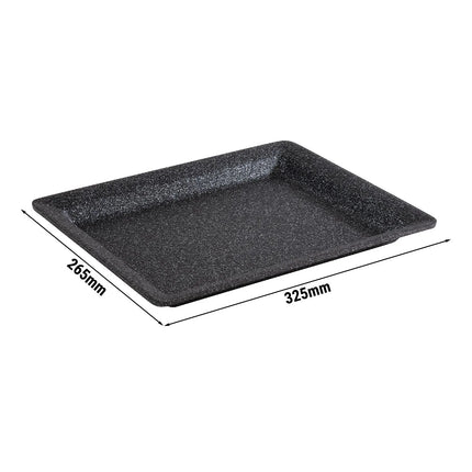 (6 pcs) GN 1/2 Gastronorm Tray - GGM Gastro FROSTFIRE - Aluminium - 325x265mm - Height: 30mm - Grey
