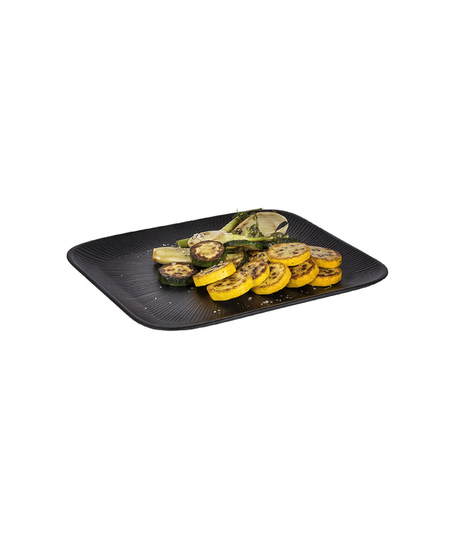 (6 pcs) GN 1/2 Gastronorm Tray - GGM Gastro NERO - Melamine - 325x265mm - Height: 25mm - Black