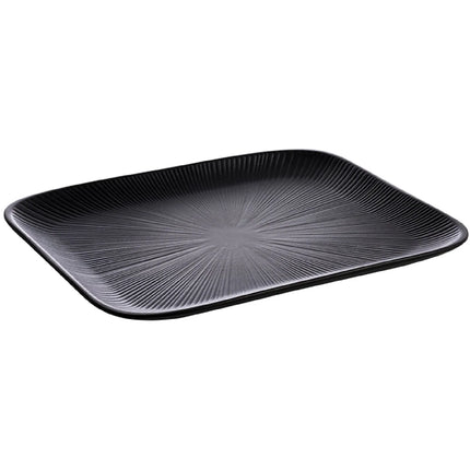 (6 pcs) GN 1/2 Gastronorm Tray - GGM Gastro NERO - Melamine - 325x265mm - Height: 25mm - Black