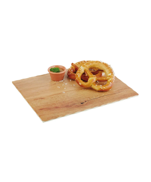 (6 pcs) GN 1/2 Gastronorm Tray - GGM Gastro OAK LIGHT - Melamine - 325x265mm - Height: 15mm - Brown