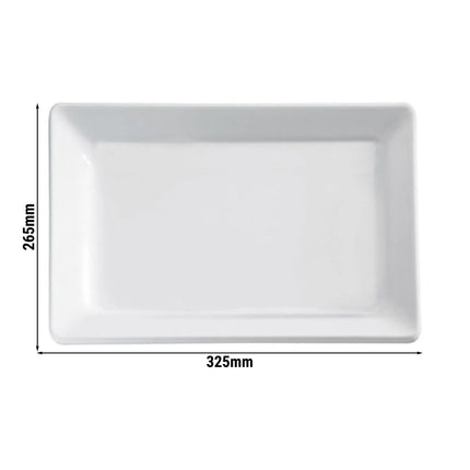 (6 pcs) GN 1/2 Gastronorm Tray - GGM Gastro PURE - Melamine - 325x265mm - Height: 30mm - Black