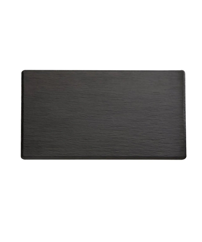 (6 pcs) GN 1/2 Gastronorm Tray - GGM Gastro SLATE - Melamine - 325x265mm - Height: 12mm - Black