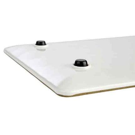 (6 pcs) GN 1/2 Gastronorm Tray - GGM Gastro STONE ART - Melamine - 325x265mm - Height: 15mm - Brown/White