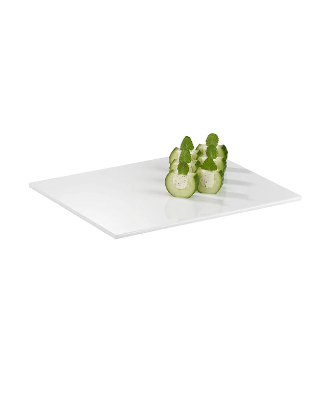 (6 pcs) GN 1/2 Gastronorm Tray - GGM Gastro ZERO - Melamine - 325x265mm - Height: 15mm - White