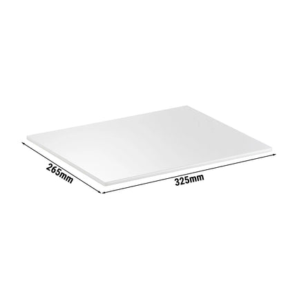 (6 pcs) GN 1/2 Gastronorm Tray - GGM Gastro ZERO - Melamine - 325x265mm - Height: 15mm - White