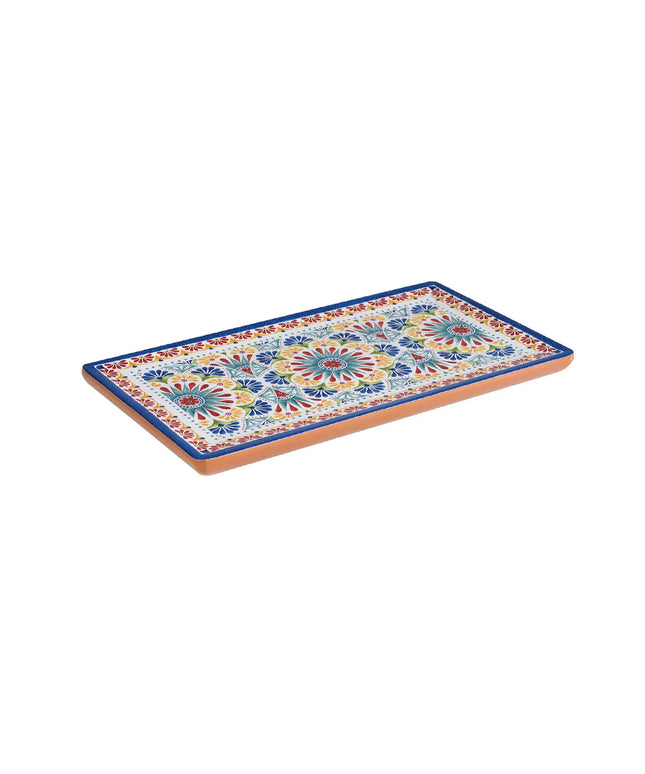 (6 pcs) GN 1/3 Gastronorm Tray - GGM Gastro ARABESQUE - Melamine - 325x176mm - Height: 20mm - Terracotta