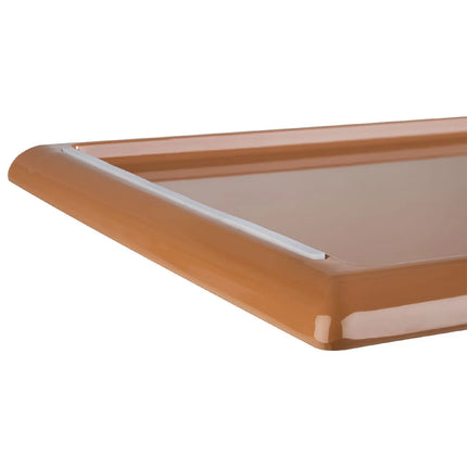 (6 pcs) GN 1/3 Gastronorm Tray - GGM Gastro ARABESQUE - Melamine - 325x176mm - Height: 20mm - Terracotta