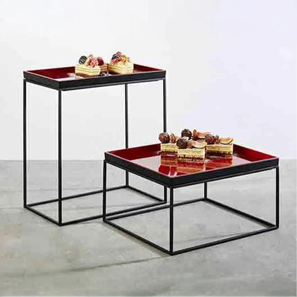 (6 pcs) GN 1/3 Gastronorm Tray - GGM Gastro ASIA PLUS - Melamine - 325x176mm - Height: 30mm - Black