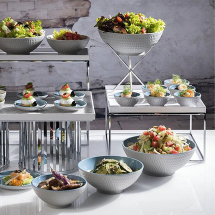 (6 pcs) GN 1/3 Gastronorm Tray - GGM Gastro ASIA PLUS - Melamine - 325x176mm - Height: 30mm - White