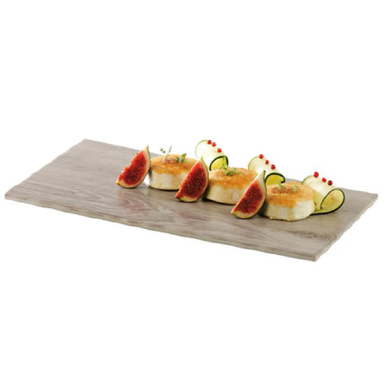 (6 pcs) GN 1/3 Gastronorm Tray - GGM Gastro DRIFTWOOD - Melamine - 325x176mm - Height: 15mm - Grey