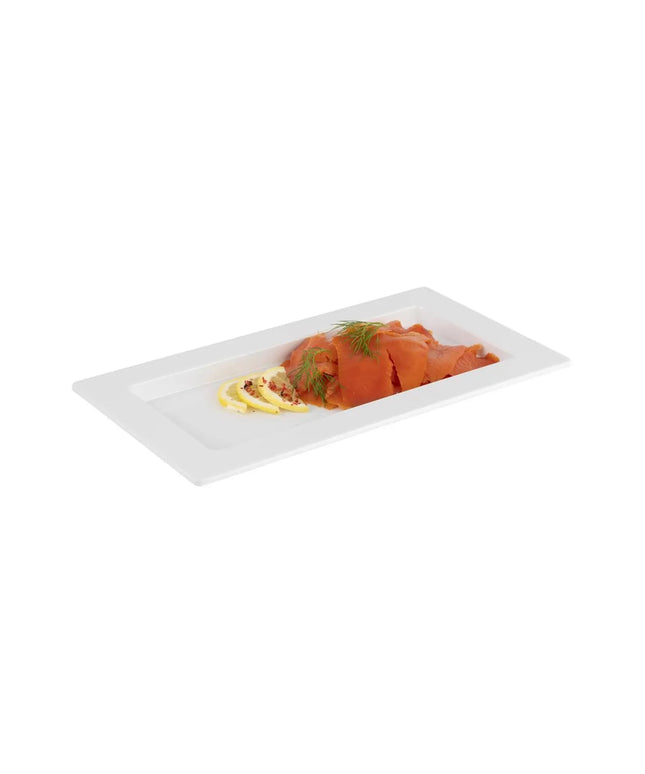 (6 pcs) GN 1/3 Gastronorm Tray - GGM Gastro FRAMES - Melamine - 325x176mm - Height: 20mm - White