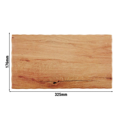 (6 pcs) GN 1/3 Gastronorm Tray - GGM Gastro OAK LIGHT - Melamine - 325x176mm - Height: 15mm - Brown
