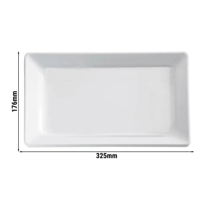 (6 pcs) GN 1/3 Gastronorm Tray - GGM Gastro PURE - Melamine - 325x176mm - Height: 30mm - White