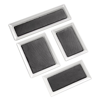 (6 pcs) GN 1/3 Gastronorm Tray - GGM Gastro PURE - Melamine - 325x176mm - Height: 30mm - White