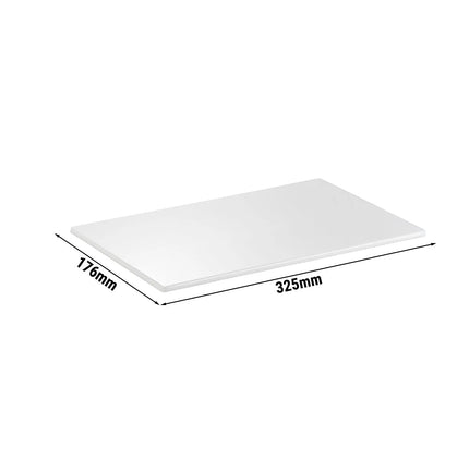 (6 pcs) GN 1/3 Gastronorm Tray - GGM Gastro ZERO - Melamine - 325x176mm - Height: 15mm - White