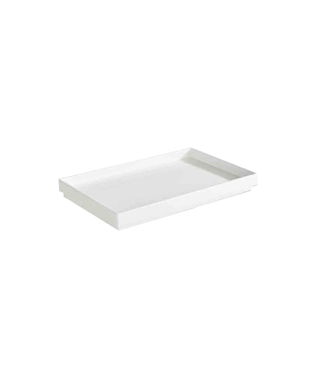 (6 pcs) GN 1/4 Gastronorm Tray - GGM Gastro ASIA PLUS - Melamine - 265x162mm - Height: 30mm - White