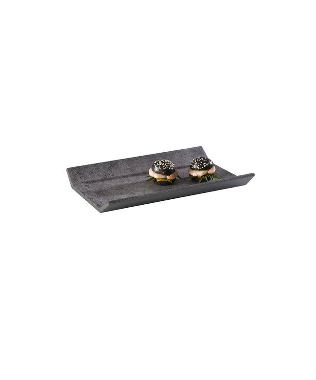 (6 pcs) GN 1/4 Gastronorm Tray - GGM Gastro ELEMENT - Melamine - 265x162mm - Height: 35mm - Grey