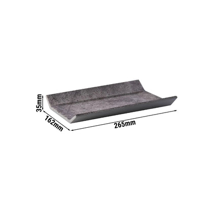 (6 pcs) GN 1/4 Gastronorm Tray - GGM Gastro ELEMENT - Melamine - 265x162mm - Height: 35mm - Grey