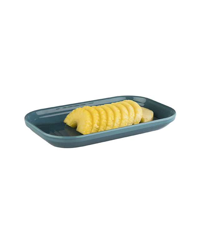 (6 pcs) GN 1/4 Gastronorm Tray - GGM Gastro EMMA - Melamine - 265x162mm - Height: 30mm - Blue
