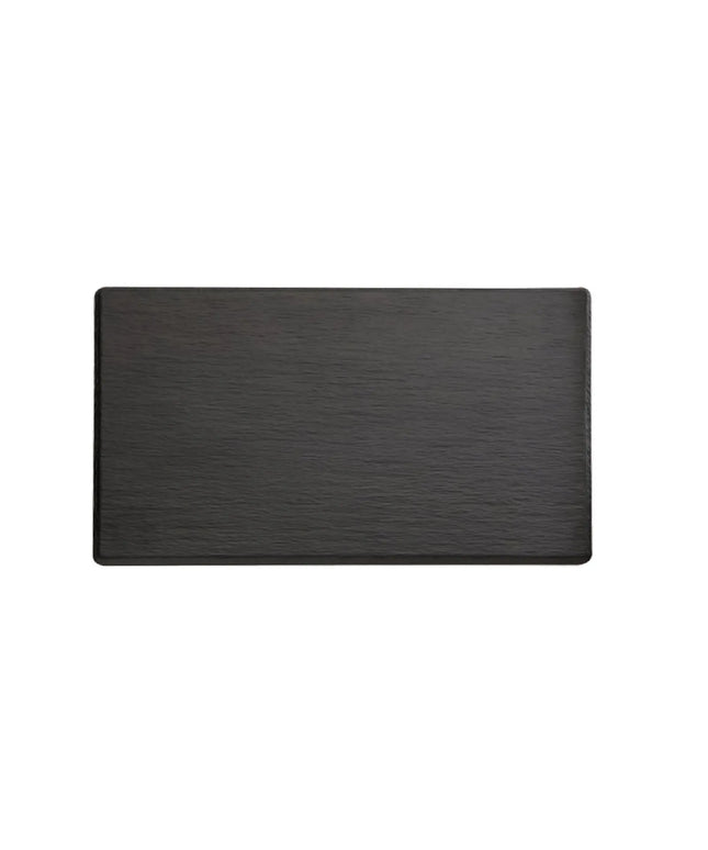 (6 pcs) GN 1/4 Gastronorm Tray - GGM Gastro SLATE - Melamine - 265x162mm - Height: 12mm - Black