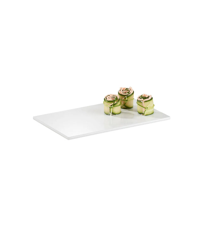 (6 pcs) GN 1/4 Gastronorm Tray - GGM Gastro ZERO - Melamine - 265x162mm - Height: 15mm - White