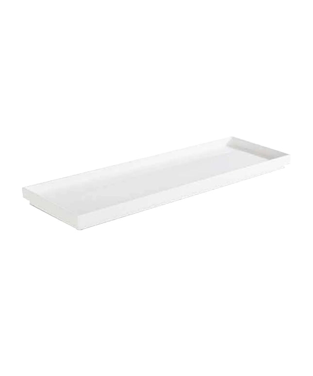 (6 pcs) GN 2/4 Gastronorm Tray - GGM Gastro ASIA PLUS - Melamine - 530x162mm - Height: 30mm - White