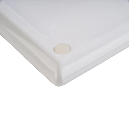 (6 pcs) GN 2/4 Gastronorm Tray - GGM Gastro BLUE OCEAN - Melamine - 530x162mm - Height: 20mm - White/Blue